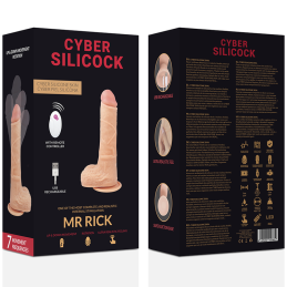 Cyber Silicock – Mr Rick Реалистичный Вибро-Дилдо с Пультом ДУ 21 см