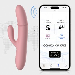 SVAKOM - MORA NEO INTERACTIVE THRUSTING VIBRATOR PEACH PINK