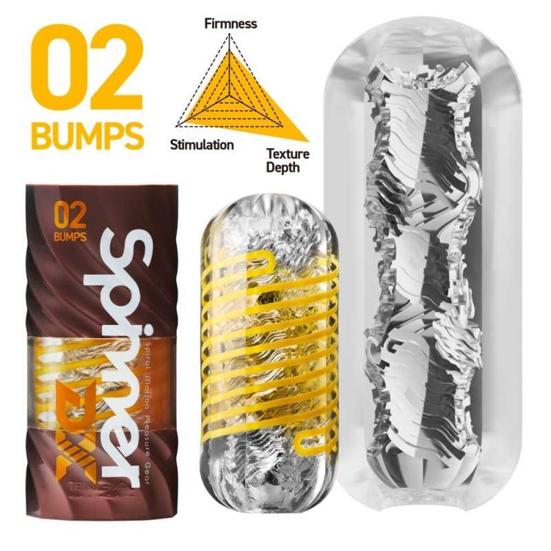 Tenga Spinner DX 02 Bumps – Вращающийся Мастурбатор