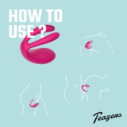 Teazers Paarivibraator Kaugjuhtimispuldiga – Vibraator Paaridele