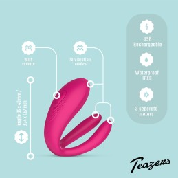 Teazers Paarivibraator Kaugjuhtimispuldiga – Vibraator Paaridele