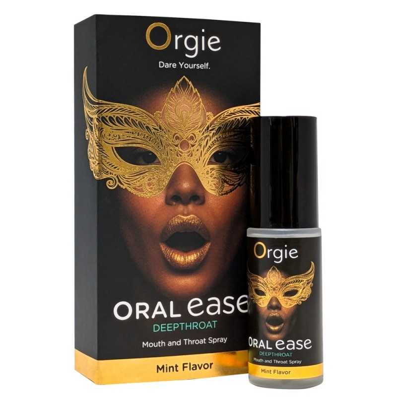 Orgie Oral Ease Deepthroat Spray – Mint Flavor