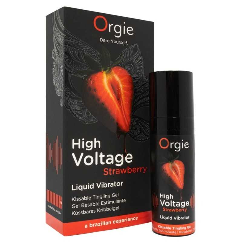 Orgie High Voltage Strawberry Liquid Vibrator Gel