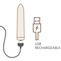 Rocks-Off Rechargeable Bullet Vibrator Golden Rose