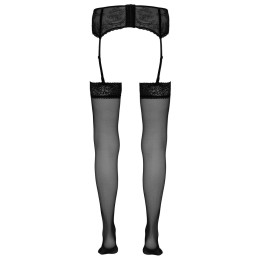 Cottelli Black Suspender Stockings