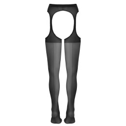 Cottelli Suspender Tights – Crotchless & Lace Trim
