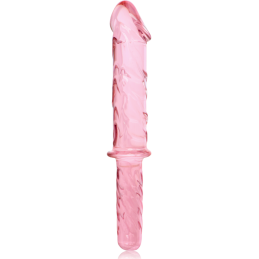 Pink Borosilicate Glass Dildo Model 24
