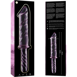 Pink Borosilicate Glass Dildo Model 24