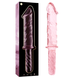 Roosast Boorsilikaatklaasist Dildo Model 24