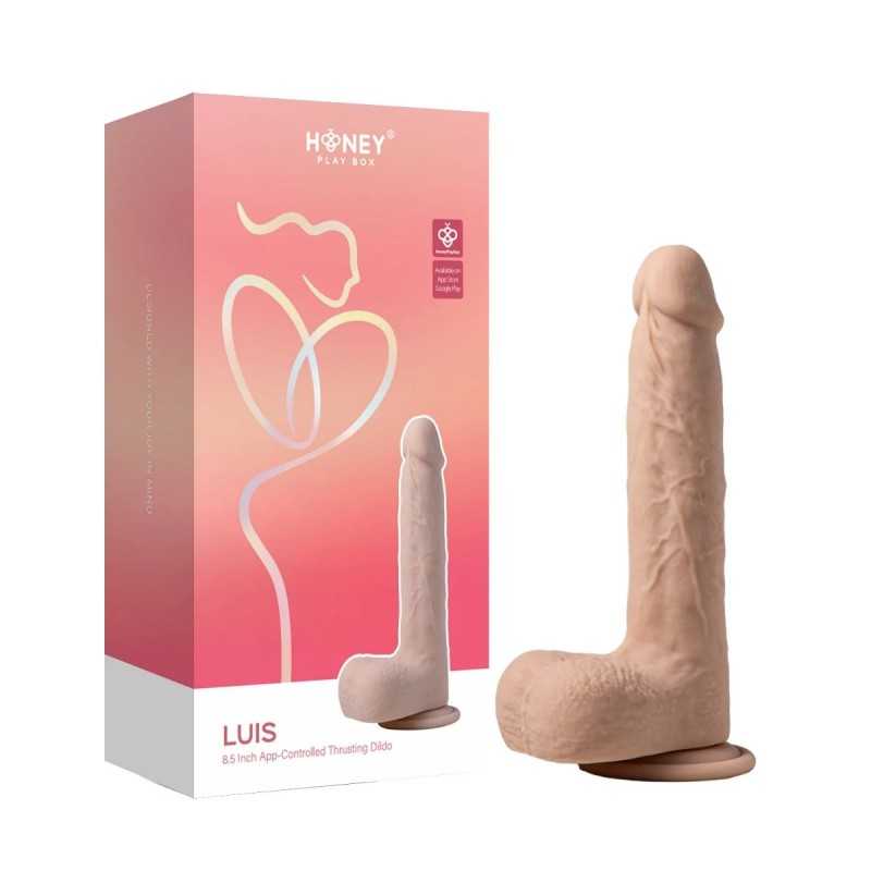 HoneyPlayBox Luis Tõukav, Vibreeriv ja Soojenev Nutikas Dildo 22 cm