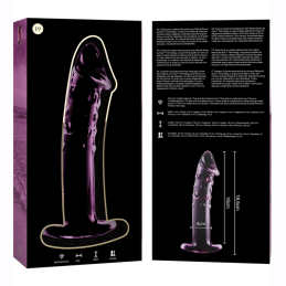 Nebula Series by Ibiza Roosa Peenise Kujuga Klaasdildo 18.5 cm