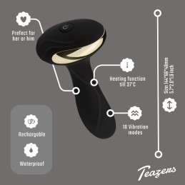 Teazers Warming Butt Plug With Remote