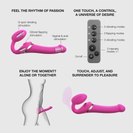 Strap-On-Me Vibrating Strap-On Dildo L Fuchsia