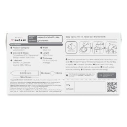 Sagami Original 0.01 Ultra Thin Condoms L-size
