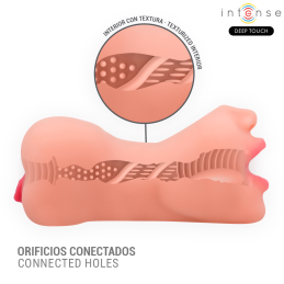 Intense - Riley Double Mouth & Vagina Masturbator - Masturbators