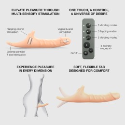 STRAP-ON-ME - Multi Orgasm Realistic Dildo M – Vanilla - Дилдо