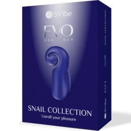 SVibe – Snail Evo Dual Male Stimulator Blue - Masturbators