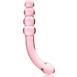 Nebula Series By Ibiza - Model 14 Pink Anal Glass Dildo - Dildos