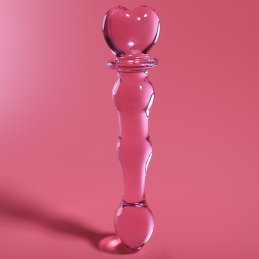 Nebula Series By Ibiza – Model 21 Pink Glass Anal Dildo - Dildos