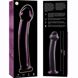 Nebula Series By Ibiza – Model 11 Pink Glass Dildo - Glass