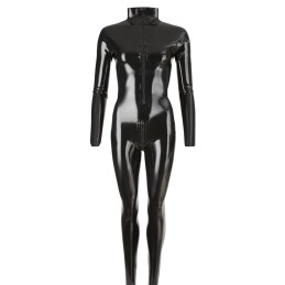 Late X - Catsuit Lateks Catsuit Must L - Naiste Latex Kummiriided