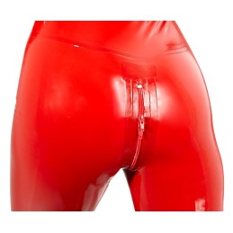 Late X - Catsuit Latex Catsuit Red 2XL - Latex Fetish