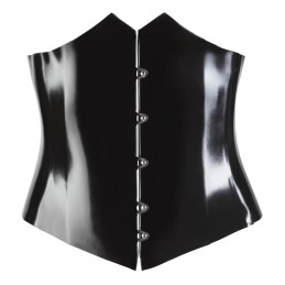 Late X - Waist Cincher Latex Waist Cincher Black 2XL - Latex