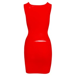 Late X - Dress Latekskleit Punane 2XL - Naiste Latex Kummiriided