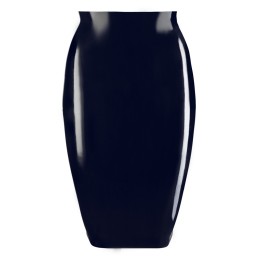Late X - Skirt Lateks Seelik Must L - Naiste Latex Kummiriided