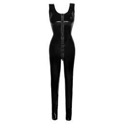 Late X - Catsuit Lateks Catsuit Must M - Naiste Latex Kummiriided
