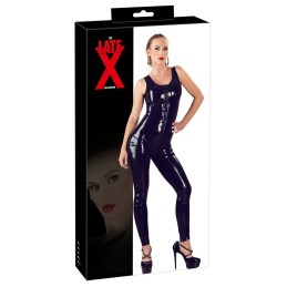 Late X - Catsuit Lateks Catsuit Must 2XL - Naiste Latex Kummiriided