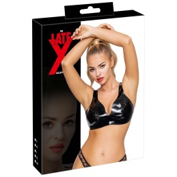 Late X - Bustier Латексное Бюстье Черное XL - Латекс Фетиш