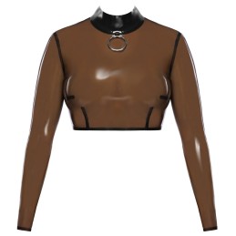 Late X - Shirt Lateks Särk Läbipaistev XL - Naiste Latex Kummiriided