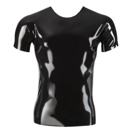 Late X - T-Shirt Latex Shirt Black 2XL - Latex Fetish