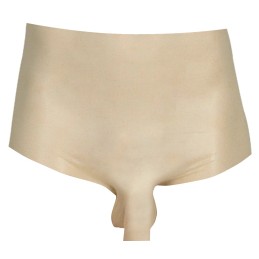 Late X - Men's Pants Transp. Lateks Püksid Hele Nahatoon S/M -