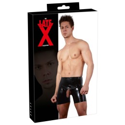 Late X - Men's Pants Lateks Püksid Must 2XL - Meeste Latex Kummiriided