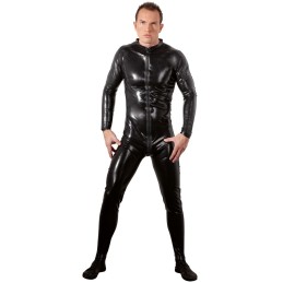 Late X - Men's Jumpsuit Latex Overall Black S - Latex Fetish
