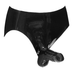 Late X - Men's Briefs Latex Briefs Black M - Latex Fetish
