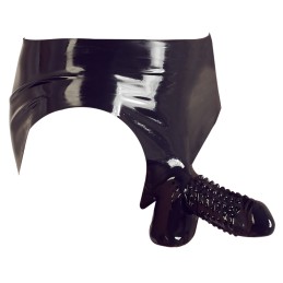 Late X - Men's Briefs Latex Briefs Black M - Latex Fetish