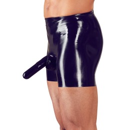 Late X - Men's Briefs Lateks Püksid Must S - Meeste Latex Kummiriided