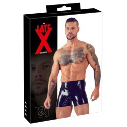 Late X - Men's Briefs Lateks Püksid Must XL - Meeste Latex Kummiriided