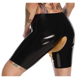 Late X - Urine Pants Latex Pants Black S - Latex Fetish